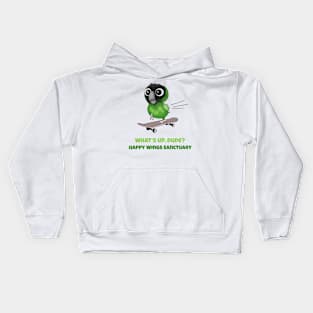 HWS Nerdy Birdy ~ Nanday Conure Kids Hoodie